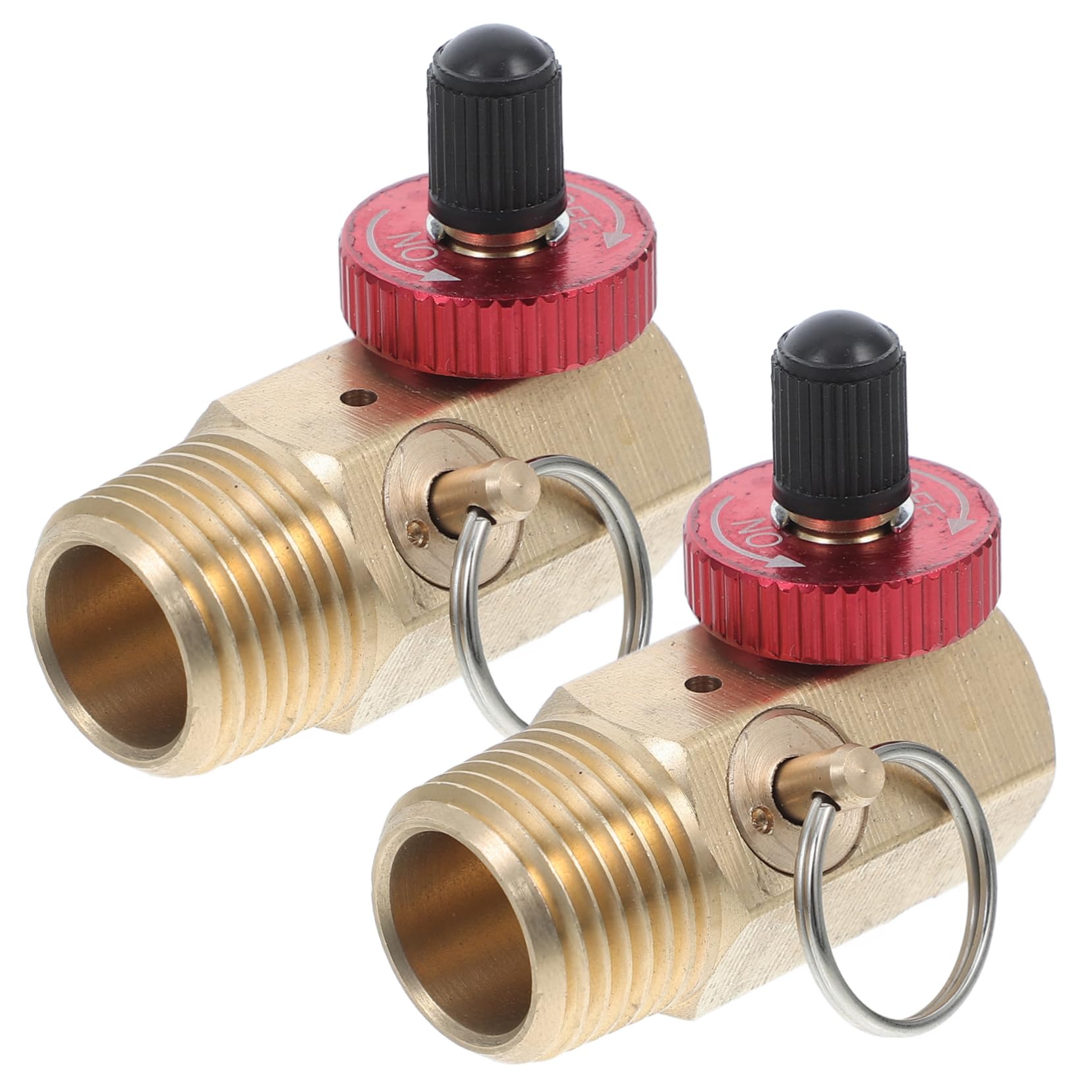 Messing Kombiventil 1/2x1/4 Npt, 2 Stück, Gold