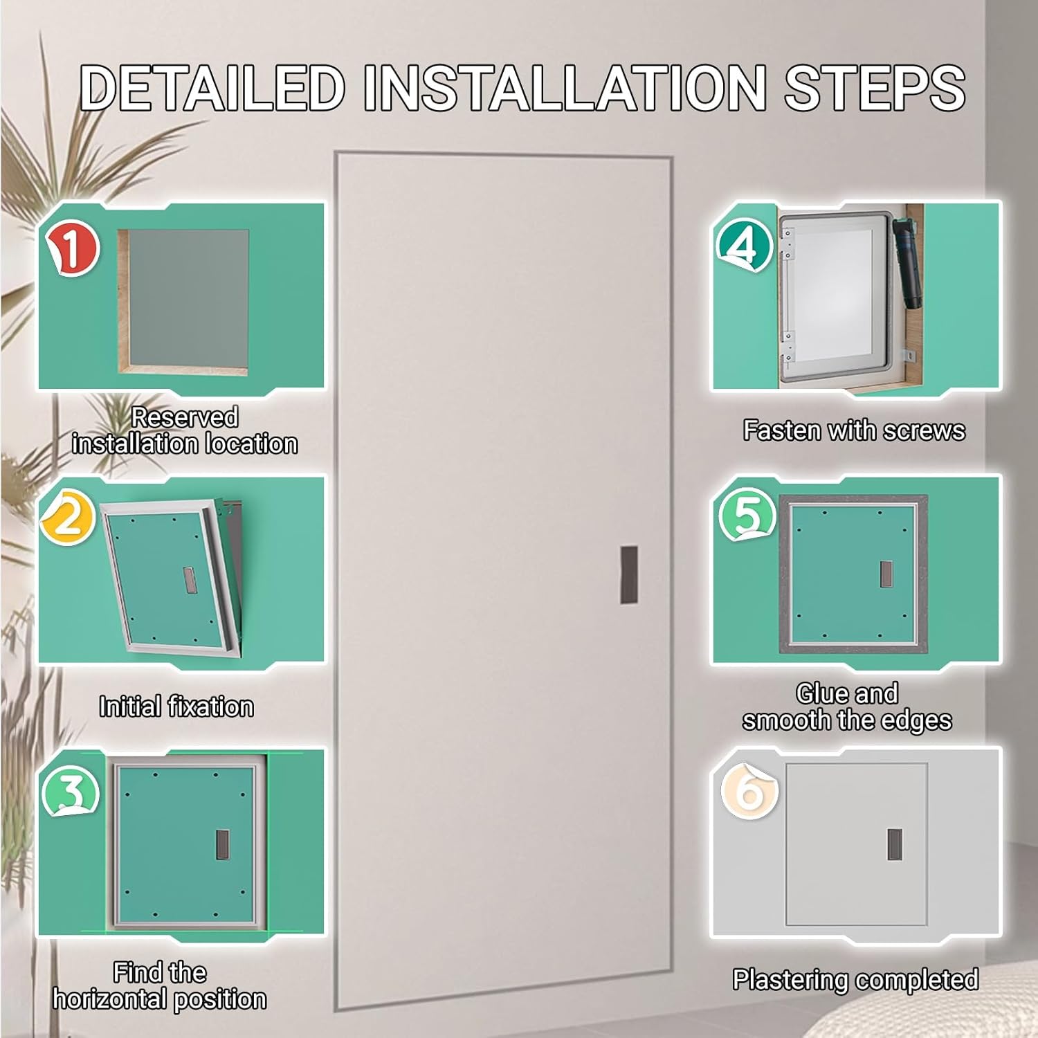 Aluminum Drywall Access Panel - Durable Inspection Door for Garage, Attics, Plumbing & Electrical Access - Easy Maintenance & Repair Hatch