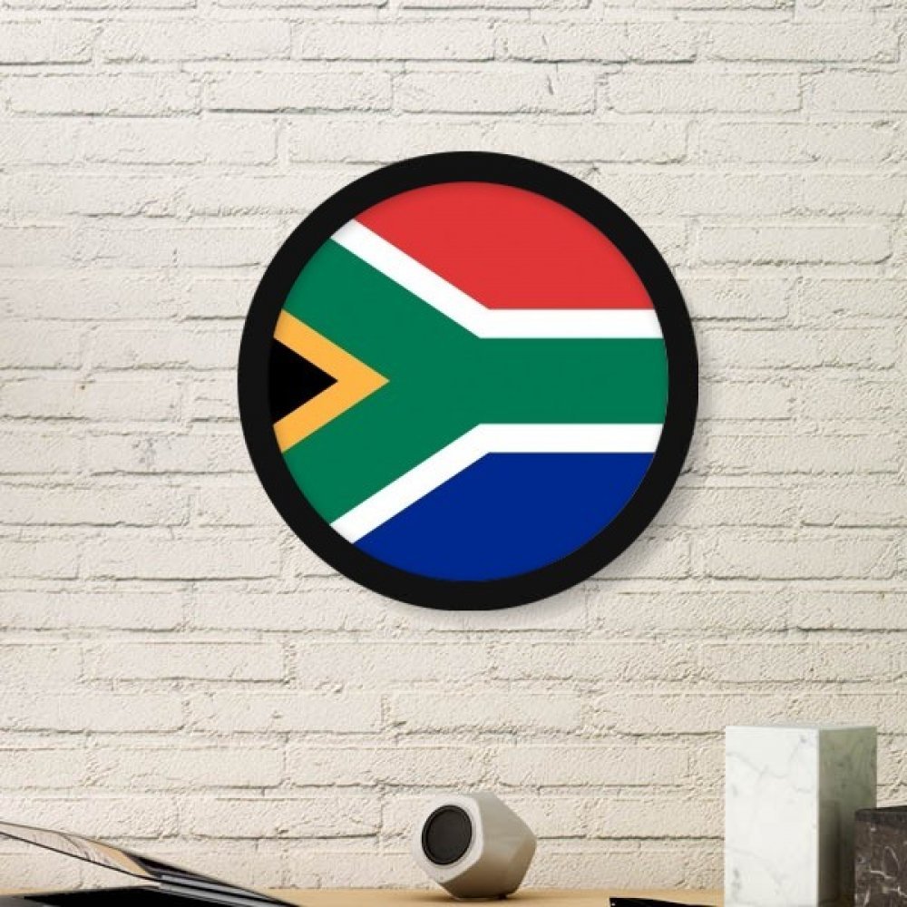 Cadre photo Afrique du Sud rond noir avec stickers muraux et tableau decoration interieure