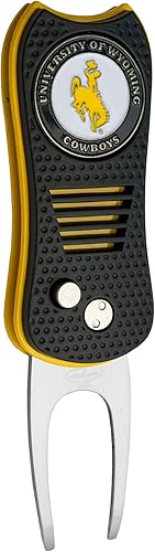 Miniatura 8 de Team Golf Herramienta Divot de la NCAA con marcador magnético de bola de doble cara, cuenta con diseño patentado de una sola clavija, causa menos