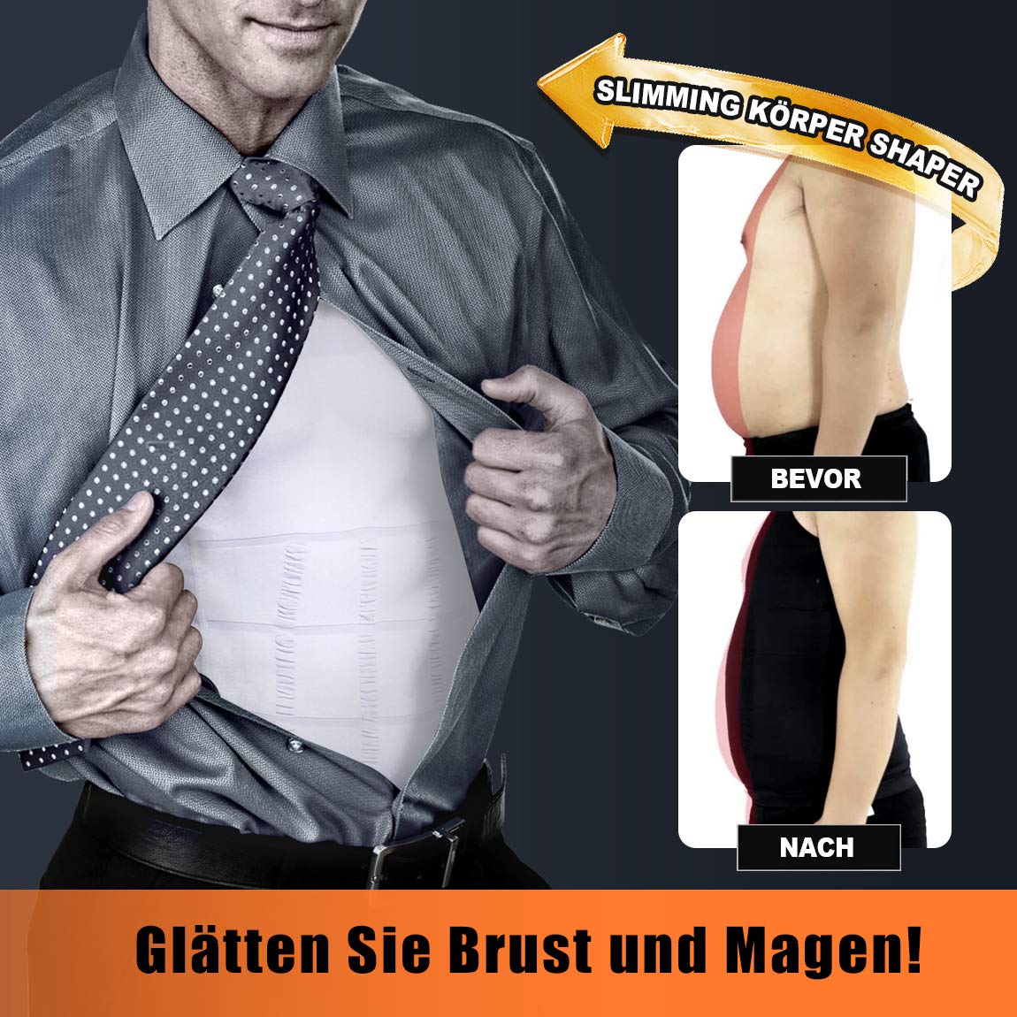 VENI MASEE Men es Body Shaper Schlankheits Weste, Männer elastische Formung Weste thermische Kompression Basisschicht schlank Kompression Muskel-Tank Shapewear