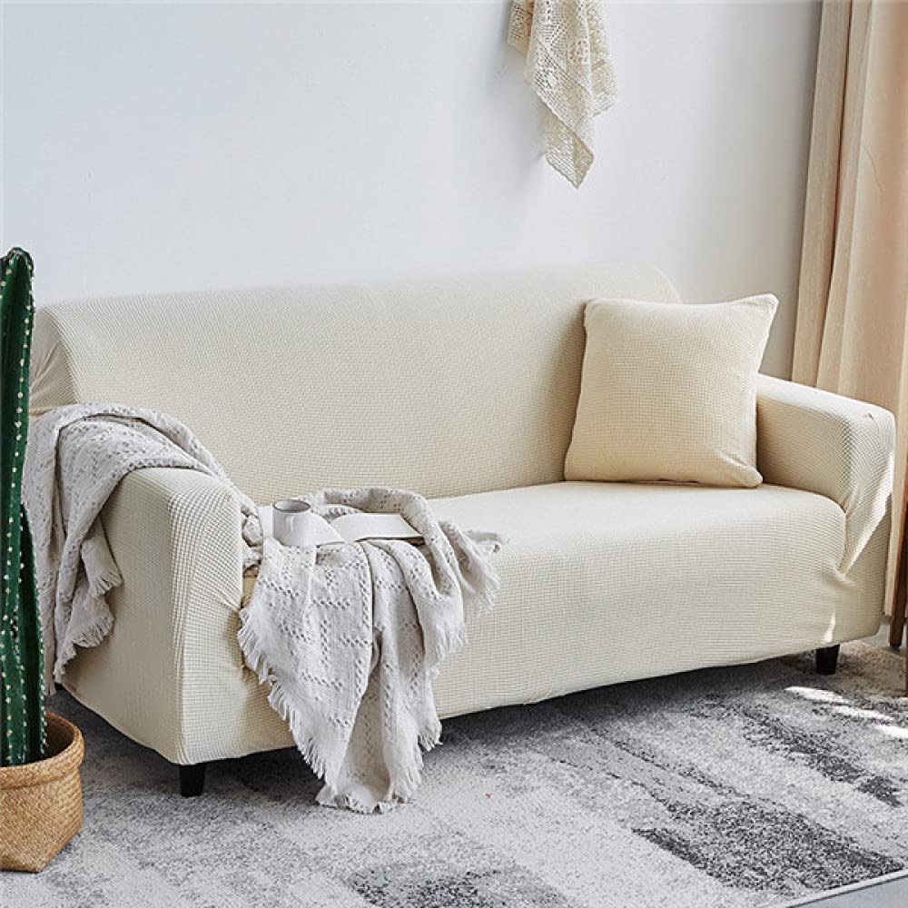 Housse de canapé velours extensible pour salon moderne - Style uni chic 145cm
