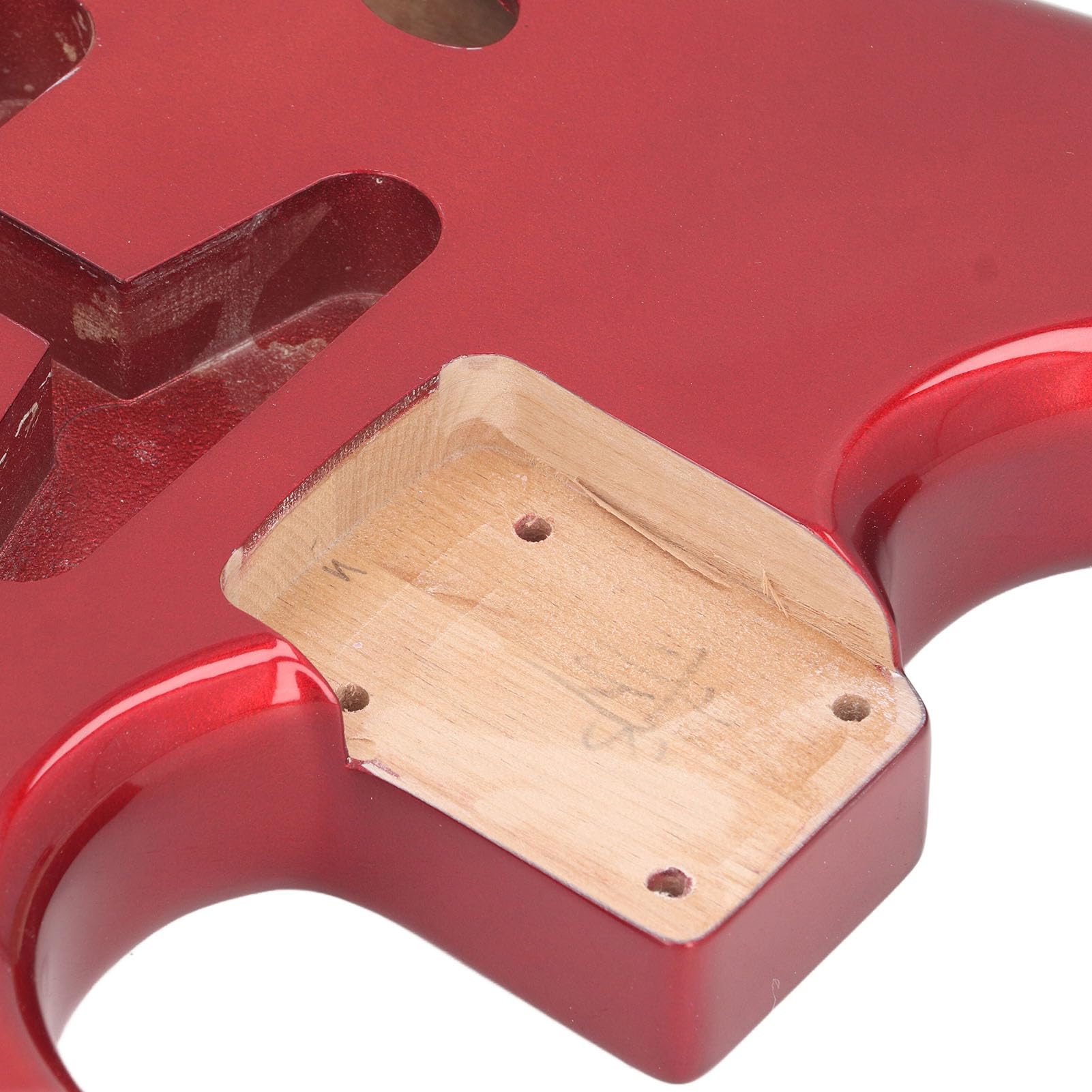 FILFEEL Corpo per Chitarra Elettrica in Legno di Ontano di Alta qualità con Finitura Lucida per Chitarre ST - per Personalizzazione e Progetti Fai-da-te (GSB12ST Rosso)