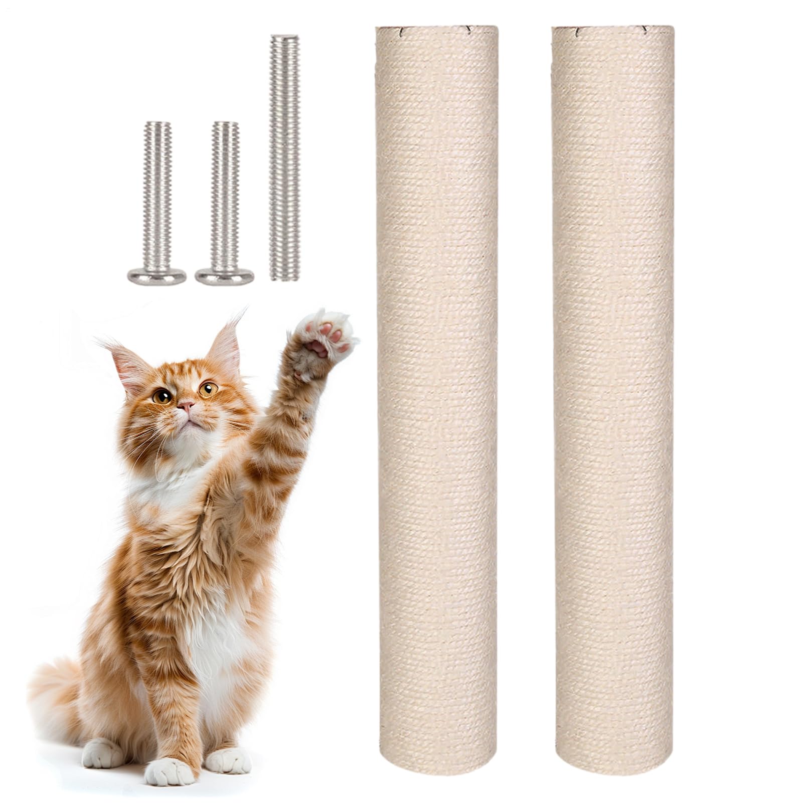 Griffoirs pour chats d'intérieur et jouet interactif en sisal avec vis 0.8CM pour chiot