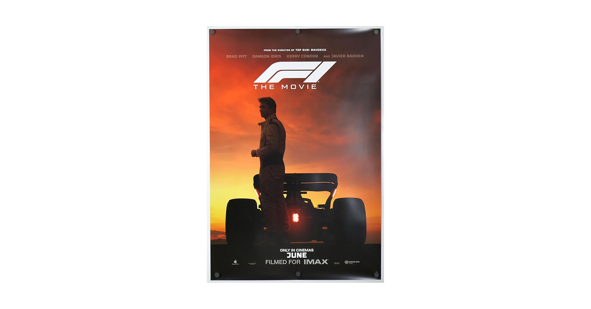 F1 Brad Pitt 50x70cm 2枚セット ポスター BRAD PITT SIGNED AUTOGRAPHED F1 12X18 MOVIE POSTER PHOTO