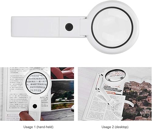 Miniatura 5 de Lámpara de aumento, 7 lupas grandes de mano con luz LED brillante para leer, pintar, coser y manualidades con agujas, rompecabezas y