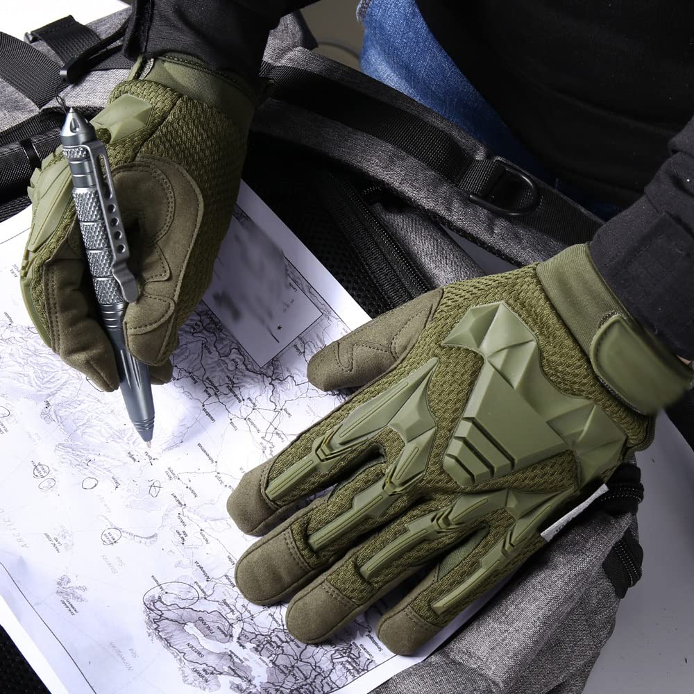 Handschuhe Fahrradhandschuh Sport Klettern Paintball Schießen Jagd Reiten Ski Vollfinger Fäustlinge Herren (Color : B, Size : X-Large) (AL)