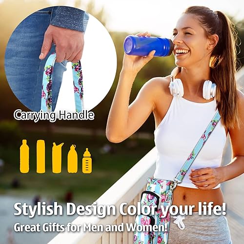 Miniatura 4 de Bolsa de transporte Betsey Johnson con funda aislante para botella de agua, bandolera ajustable con bolsillos - Accesorios ligeros de poliéster,