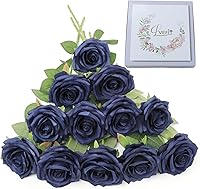 Vista 25 de LVEFIT 12 rosas artificiales de seda de color naranja quemado, ramo de rosas de seda de tallo largo para bodas, despedidas de soltera, fiestas