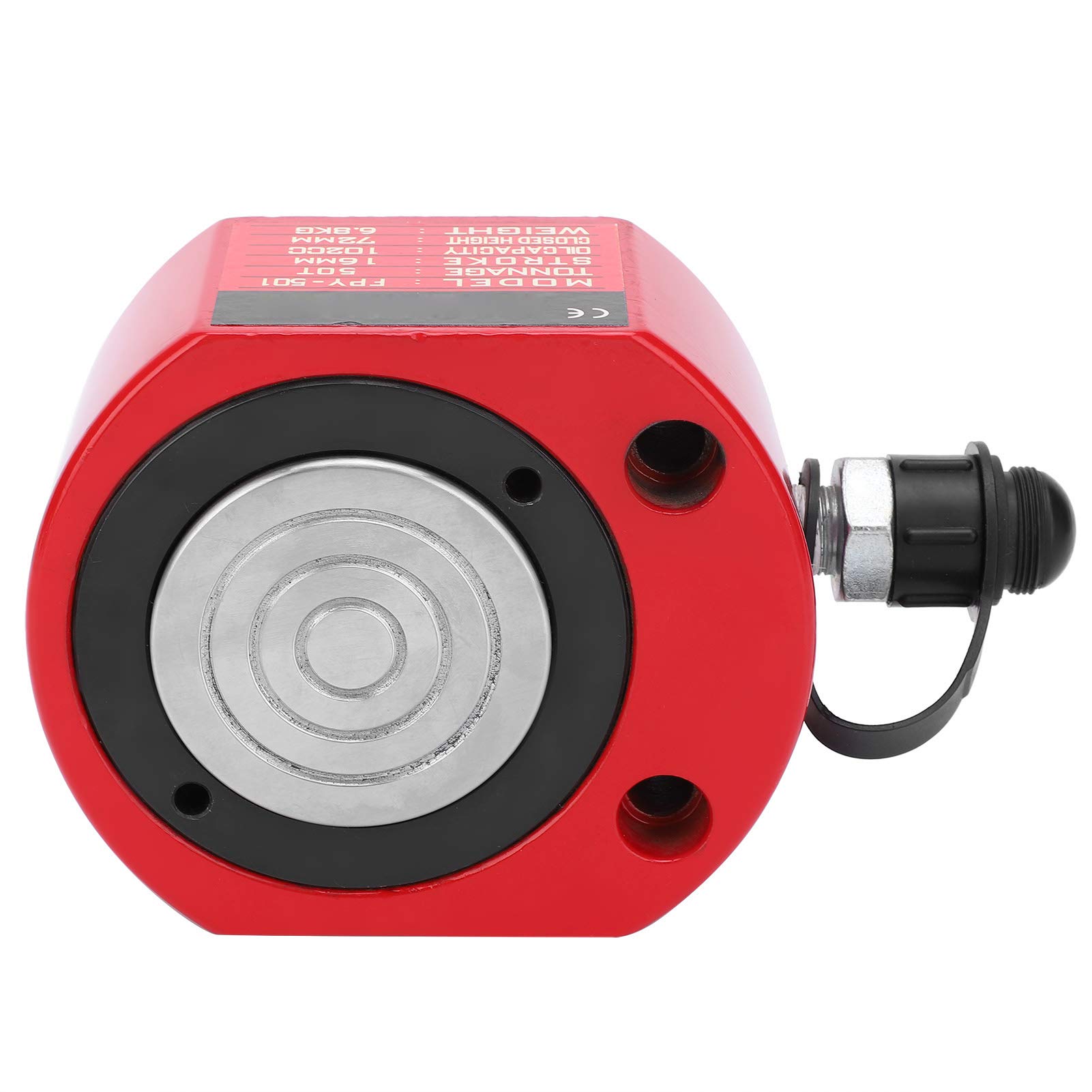 Aramox Oddzielny Siłownik Hydrauliczny Siłownik Hydrauliczny 50T 45 Stalowy Ultracienki FPY 501 102CC 16mm Skok Wydrążony Tłok Powrót Oleju do Przemysłu Stoczniowego Budownictwo Naftowe