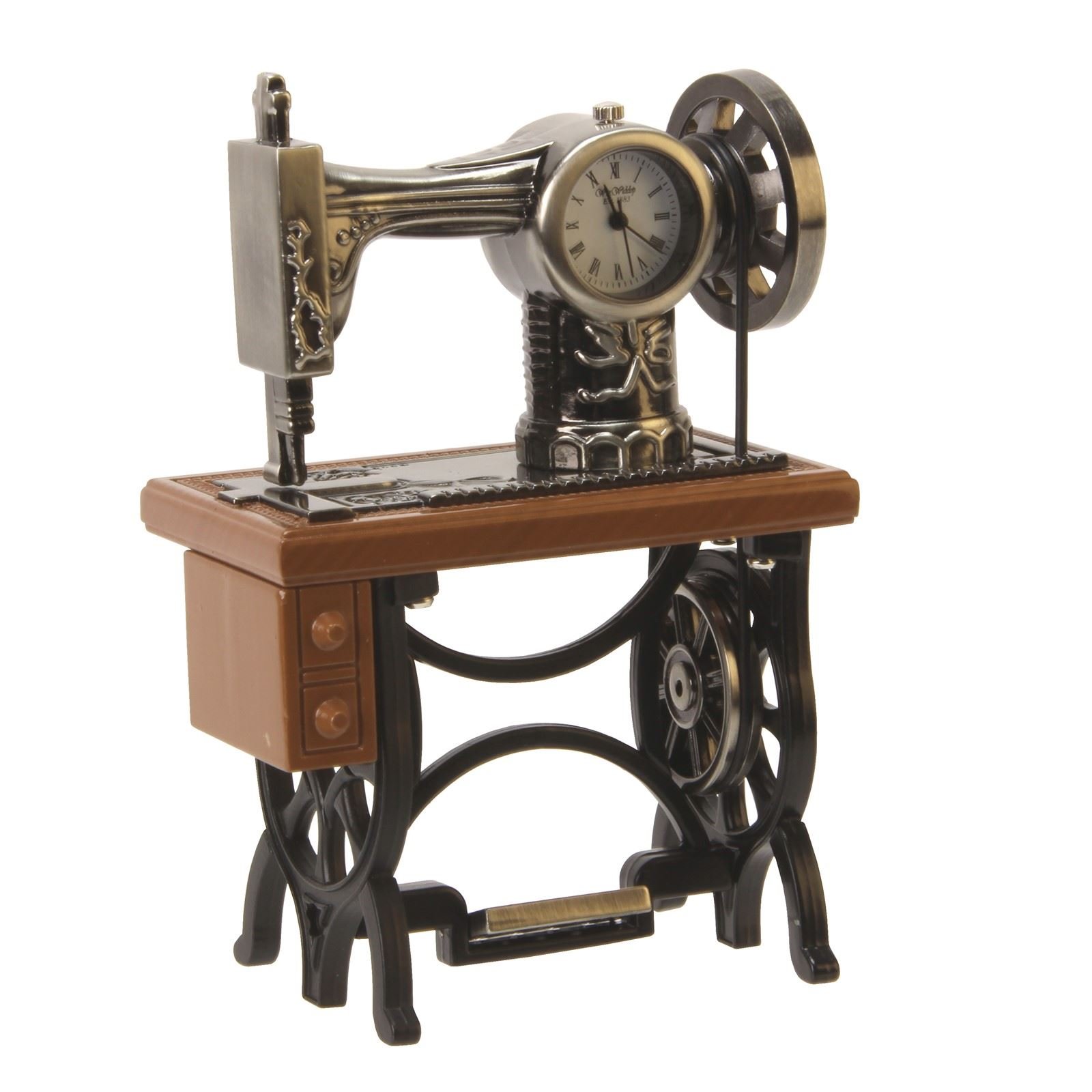 Widdop and CoWm.Widdop Miniature Clock - Sewing Machine