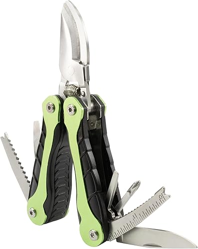Miniatura 5 de AccuSharp Sportsman multiherramienta 11 en 1 con podadora/cortadora H&, portátil, plegable y compacta, herramienta multiusos para uso al aire libre,