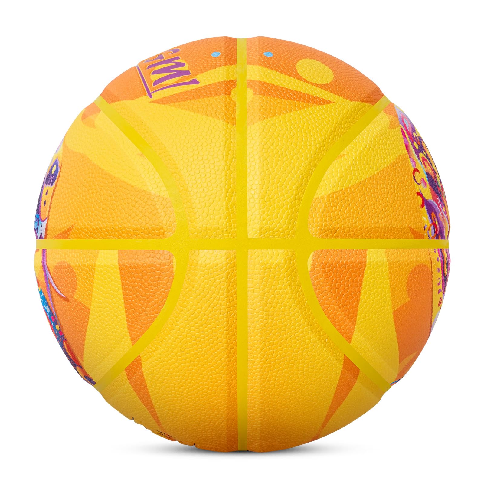 Kuangmi Mamba Snake - Balón de baloncesto pintado de piel sintética de alta calidad, talla de mujer 6 28.5 pulgadas, tamaño estándar de hombre 7 29.5 pulgadas, hecho para interiores y exteriores