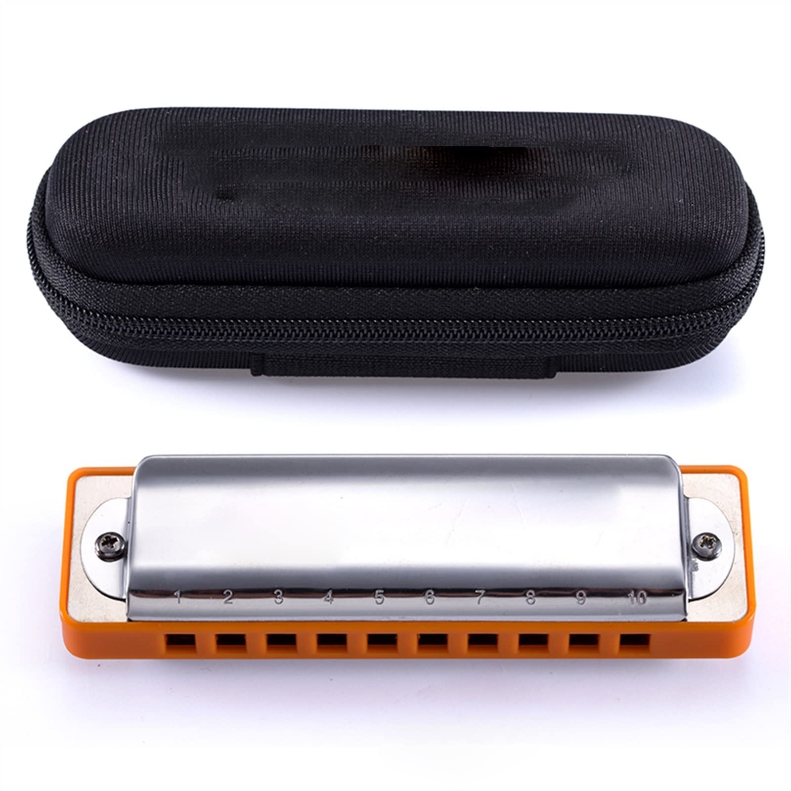 Armonica Diatonica Professionale 10 Fori Bocca Organo Chiave di C Strumento Musicale A Pettine in ABS Armonica per Principianti (Color : Key of A)