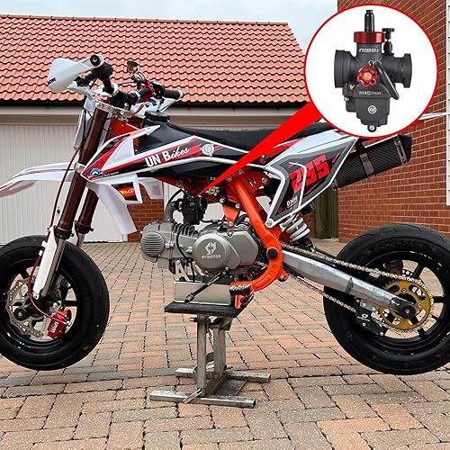 Miniatura 6 de NIBBI Carburador PE24mm, compatible con motor de motocicleta de brida de 140cc 150cc con jets de carburador - Para Dirt Pit Bike Mini Bike Motocross