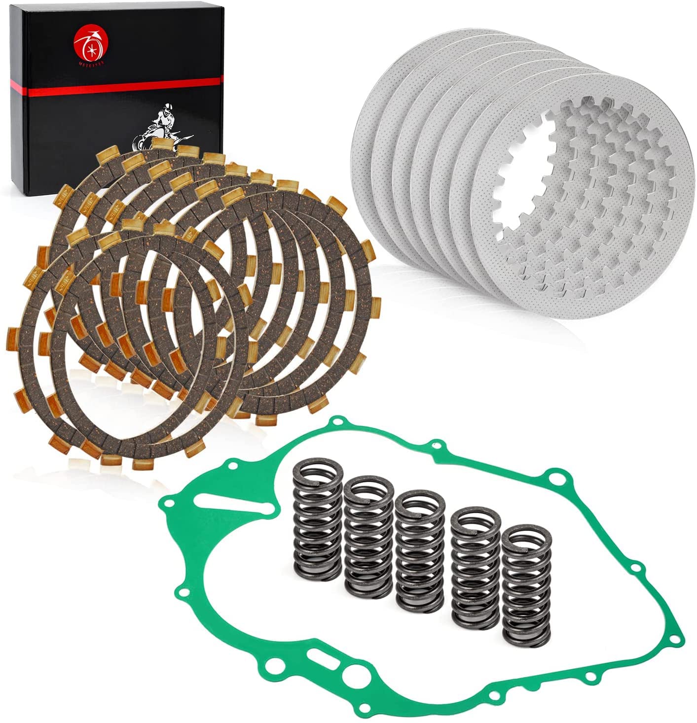 Kit de placas de fricción de embrague y junta y muelles para Yamaha Raptor 660 660R 2001-2005