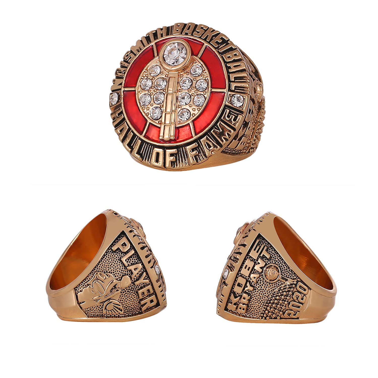 Algasan BRYANT 2020 Hall of Fame ring Naismith basketball K'O'B'E ring with Wooden Box size 11