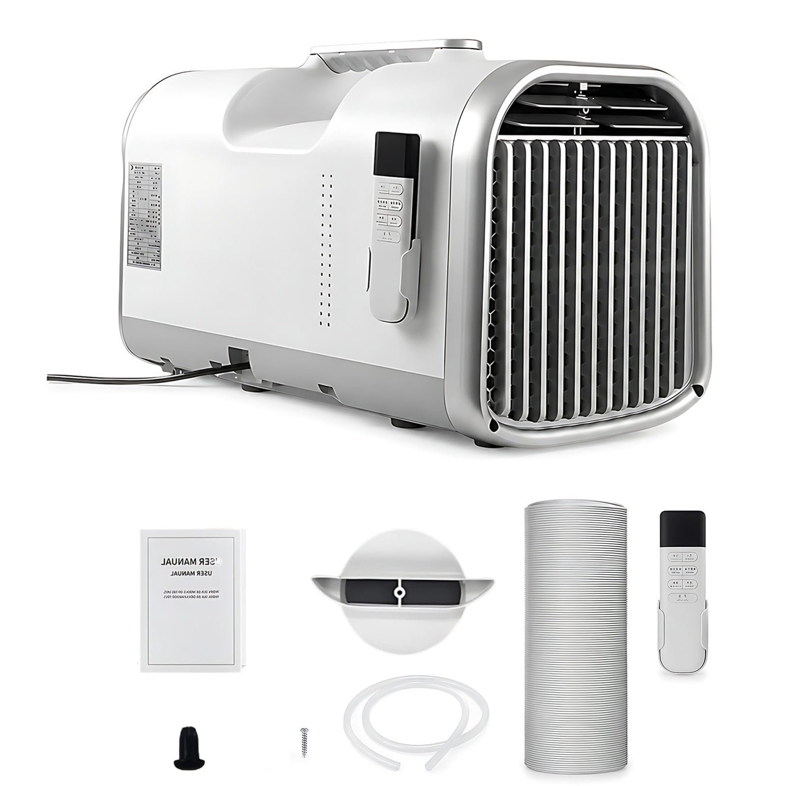 Portable Tent Conditioner 5100BTU 400W No Installation Evaporating Cooler with Speech Recognition Insulated Cab RV Off-Grid Fast Equipment(AC110V)