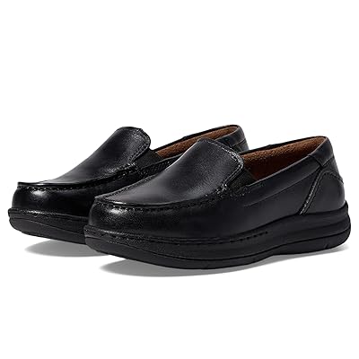 Florsheim Kids Central Jr. Moc Toe Venetian Loafer (Toddler/Little Kid/Big Kid) Boys Shoes Black