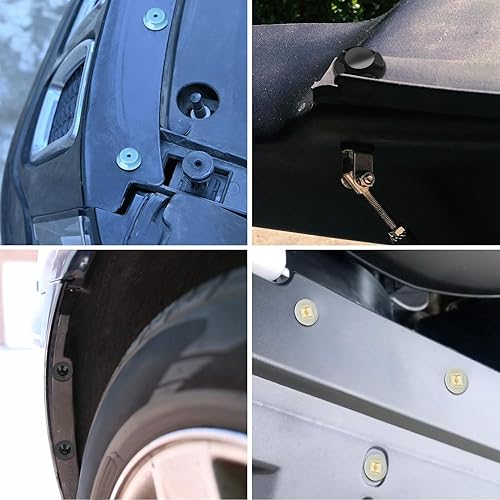 Miniatura 8 de GOOACC 175 piezas de guardabarros y parachoques tipo empuje, retenedor de aislamiento de capó, 17 tamaños, clip de enrutamiento de alambre,