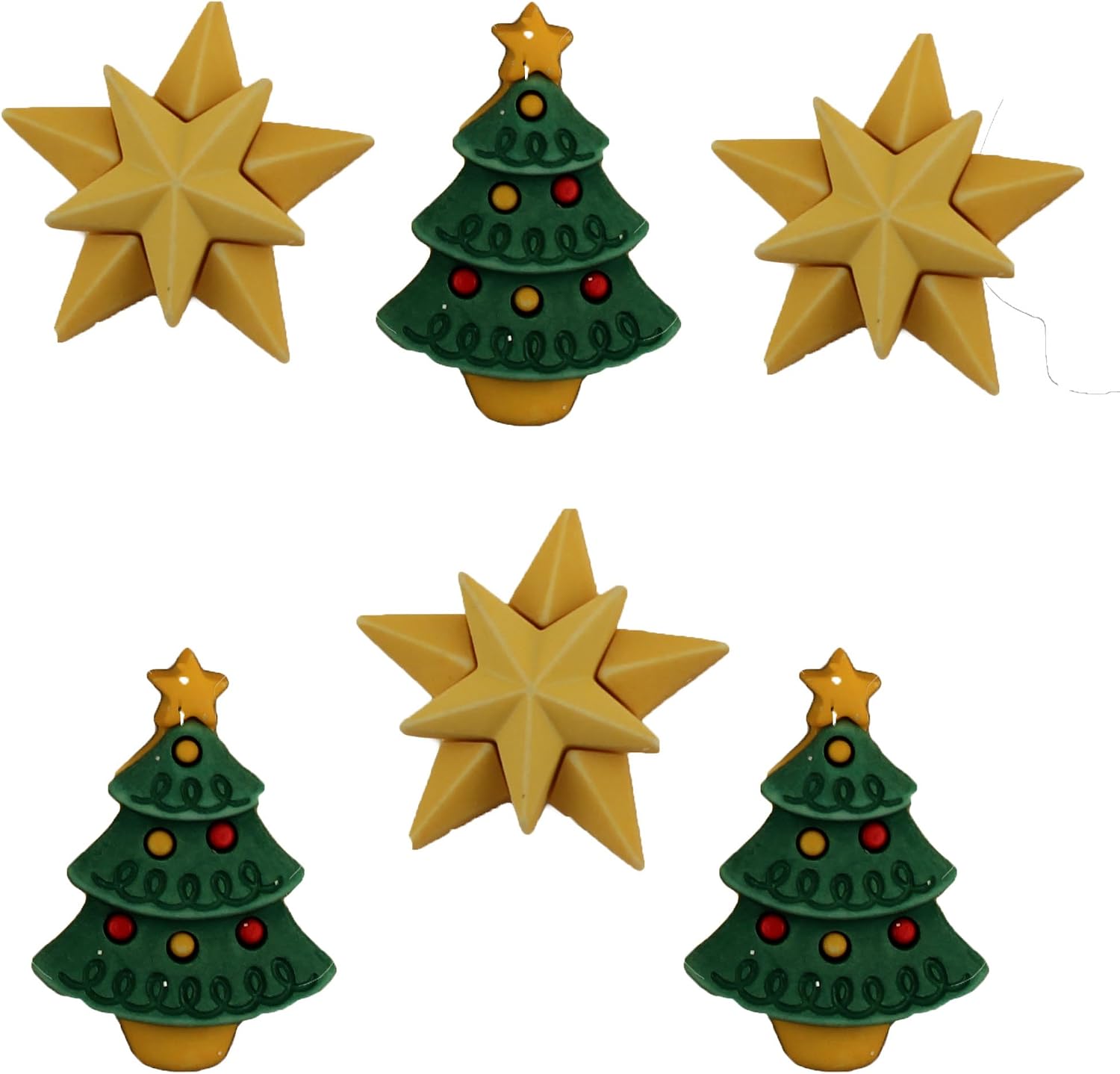 Buttons Galore Christmas Craft & Sewing Buttons - Star of Wonder - Set of 3 Cards