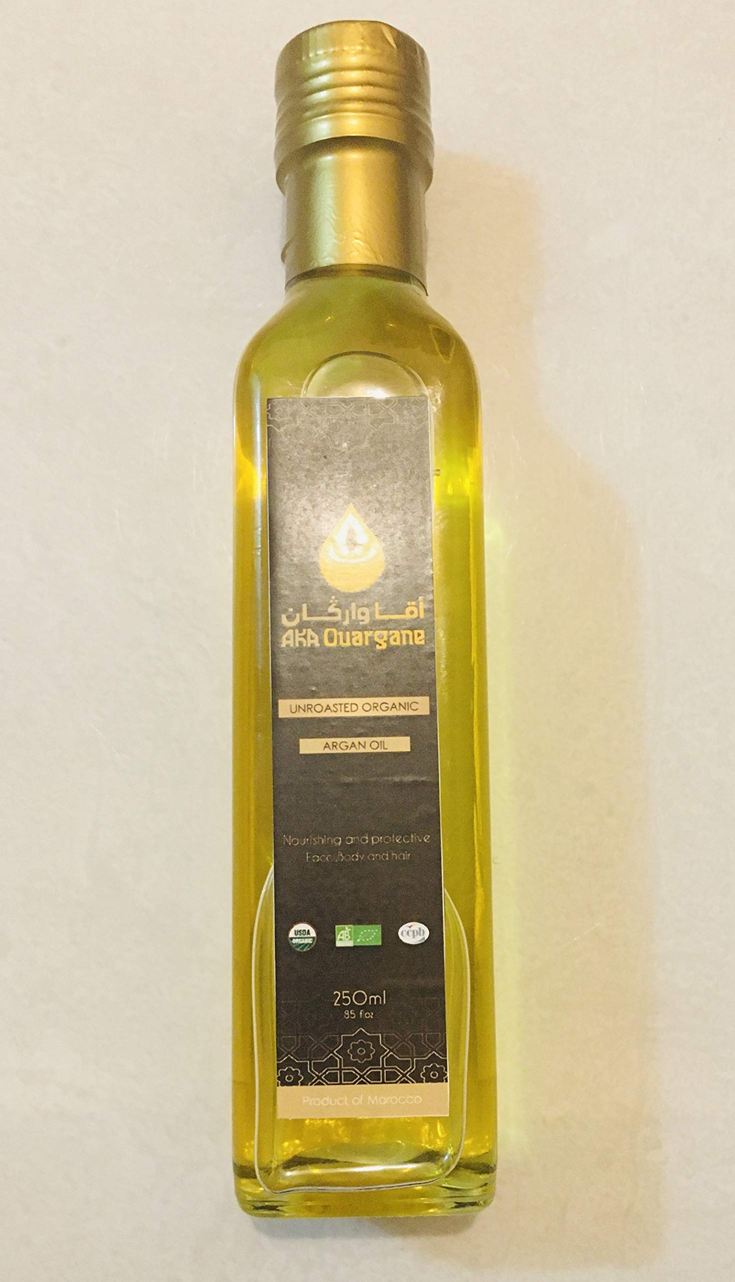 Organic Argan Oil (Argania spinosa) (250ml) by NHR Organic Oils