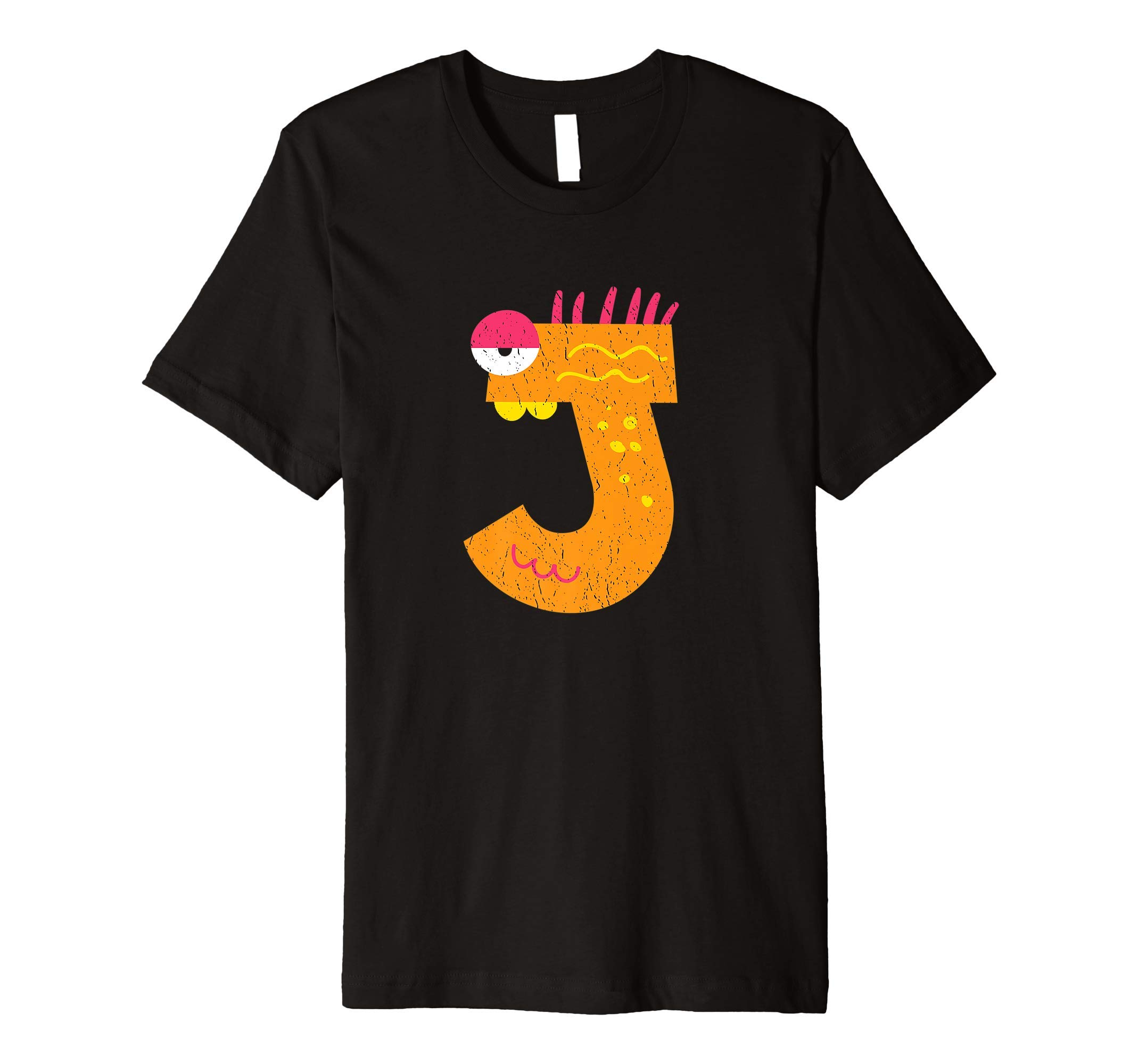 J Shirtsfor Men, Women & Kids - Alphabet Letter J Halloween Premium T-Shirt