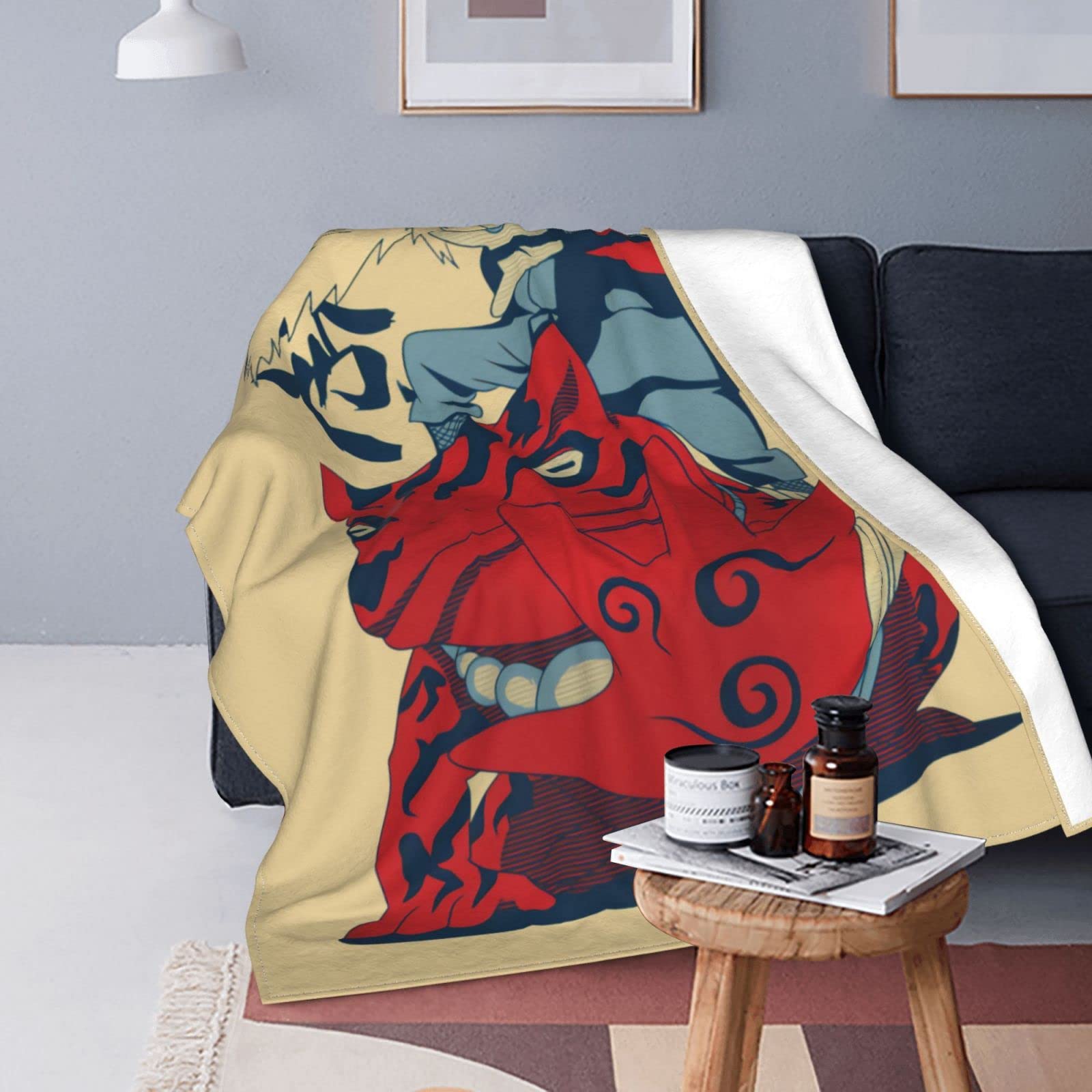 Ultra-Soft Micro Fleece Flannel Throw Blankets,Lightweight Air Conditioning All Season Fuzzy Plush Blanket Jiraiya Gamabunta for Bed/Couch/Sofa/Chair/Dorm/Travel 60"X50"