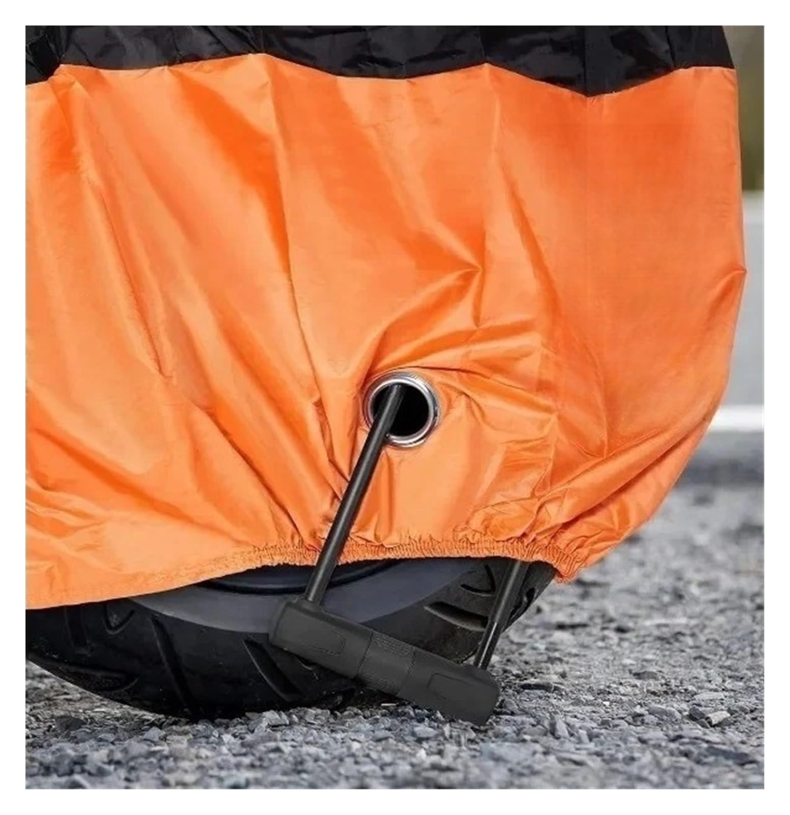 Cubierta para Motocicleta De 105 Pulgadas, Refugio para Scooter Grande Y Pesado para Exteriores, Protección con 4 Tiras Reflectantes, Cubiertas Protectoras Resistente para Motocicleta Funda