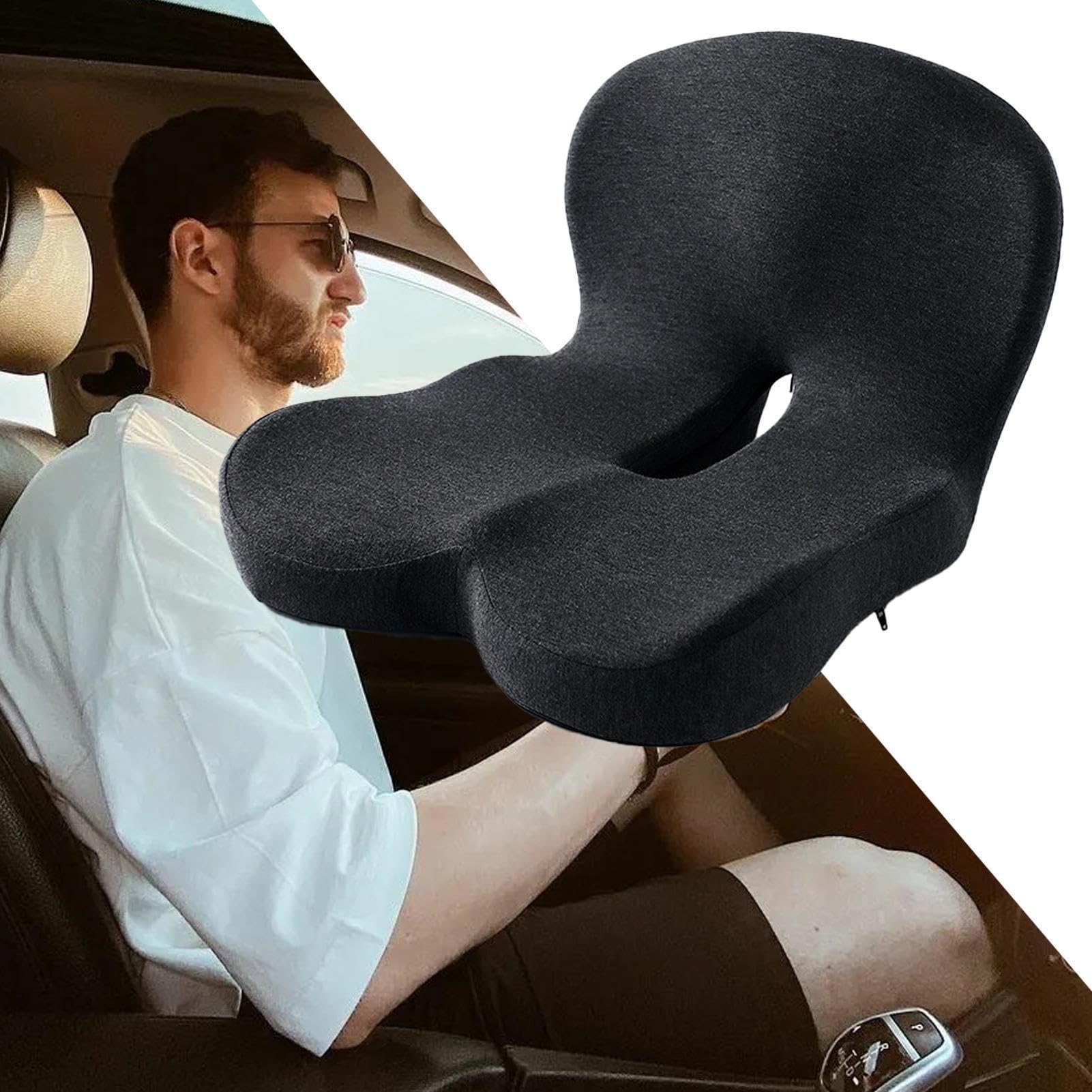 Juego de cojín para asiento del conductor y soporte de espalda, cojín de