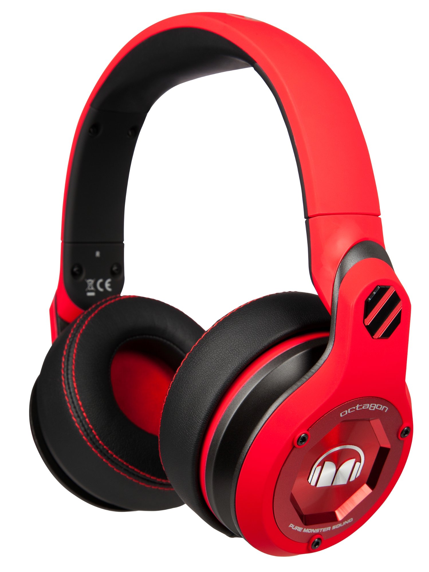 Monster Octagon Over-Ear Headphones - Red Matte