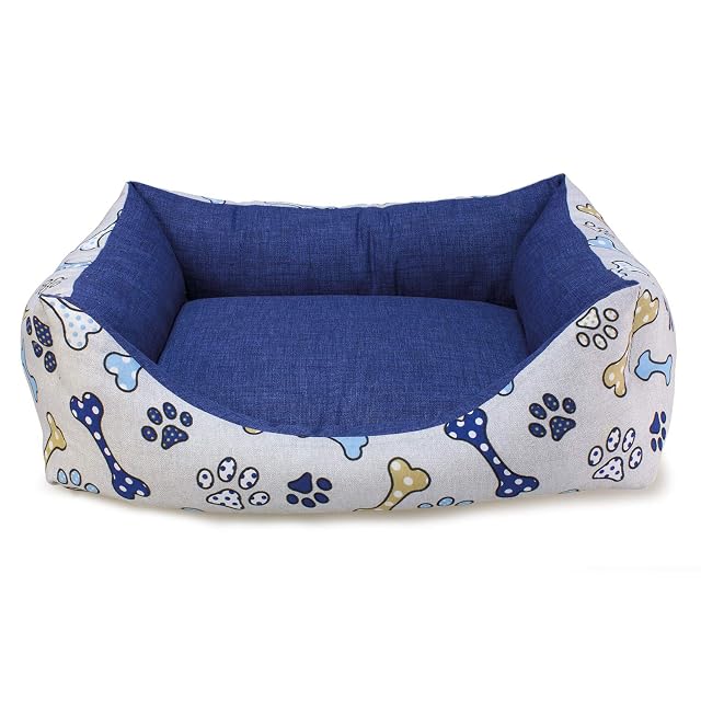 Arquivet Cama para perros cuadrada - Huesos 50x45x17cm