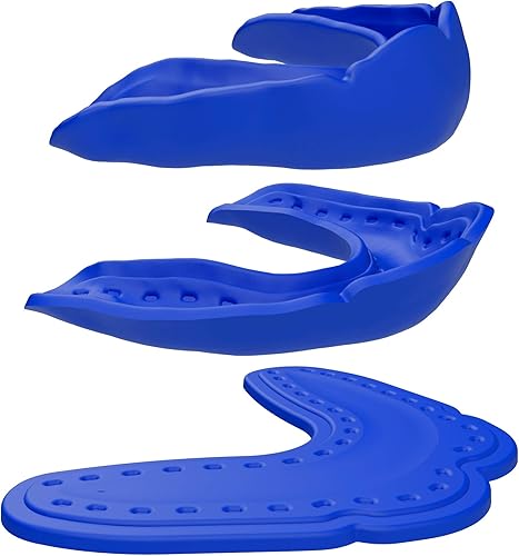 Miniatura 9 de Shock Doctor Protector bucal ultra delgado Microfit  Protector bucal de 0.094in  Para fútbol, hockey, lacrosse, béisbol, sóftbol, baloncesto, boxeo,