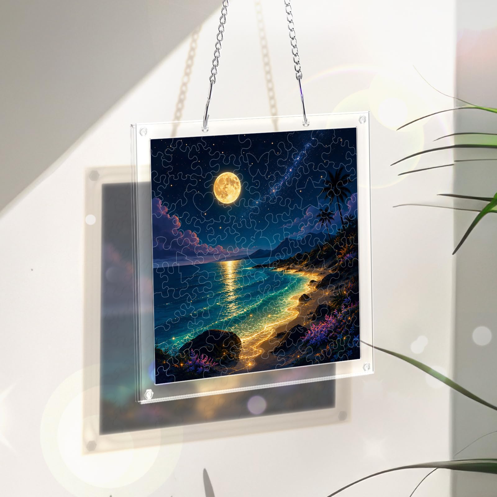 Akrylowe puzzle łapacz słońca, puzzle łapacz słońca dla dorosłych
