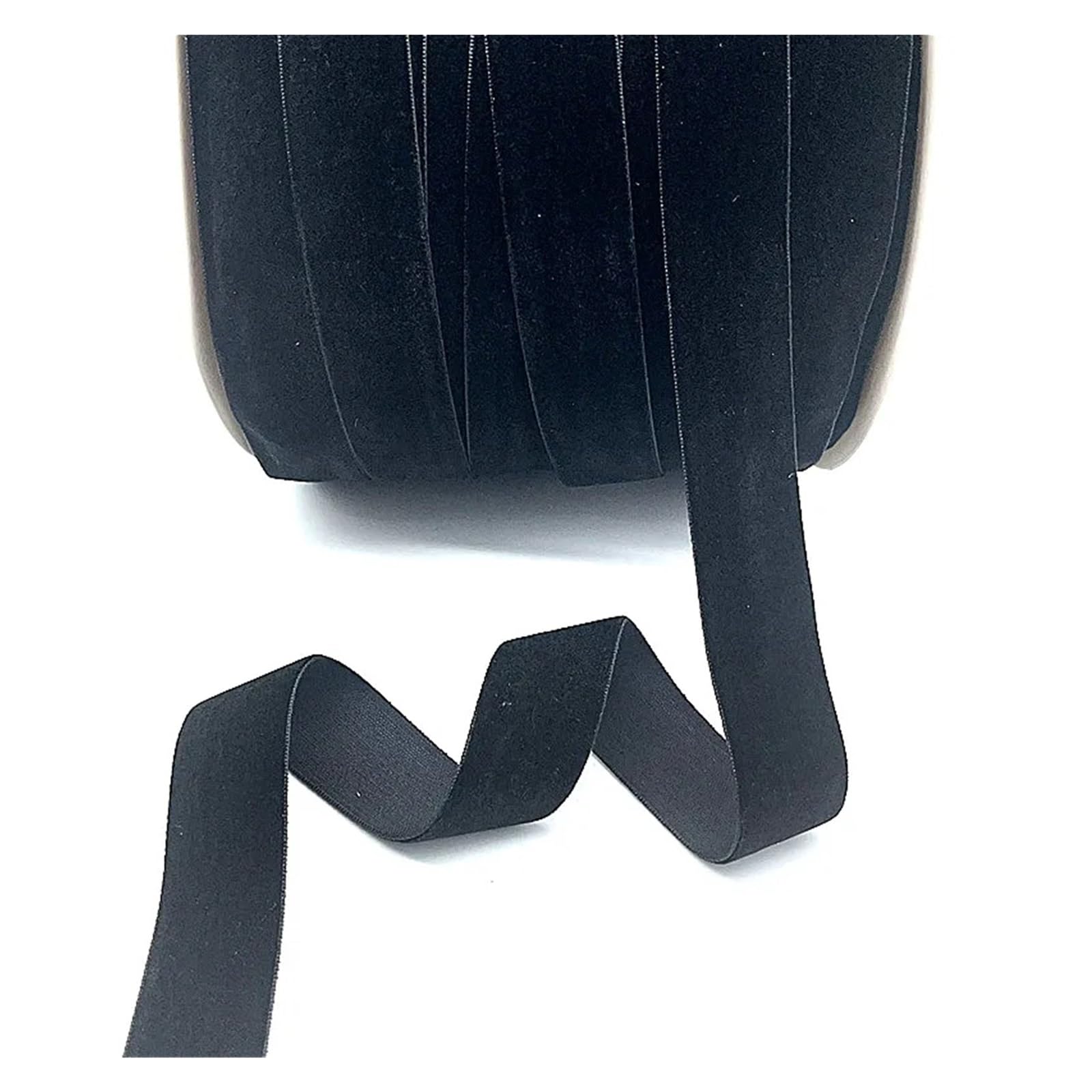wstążka aksamitna, 10 szt. czarnej aksamitnej wstążki 6-38 mm do samodzielnego owijania kokardki włosów(38mm)