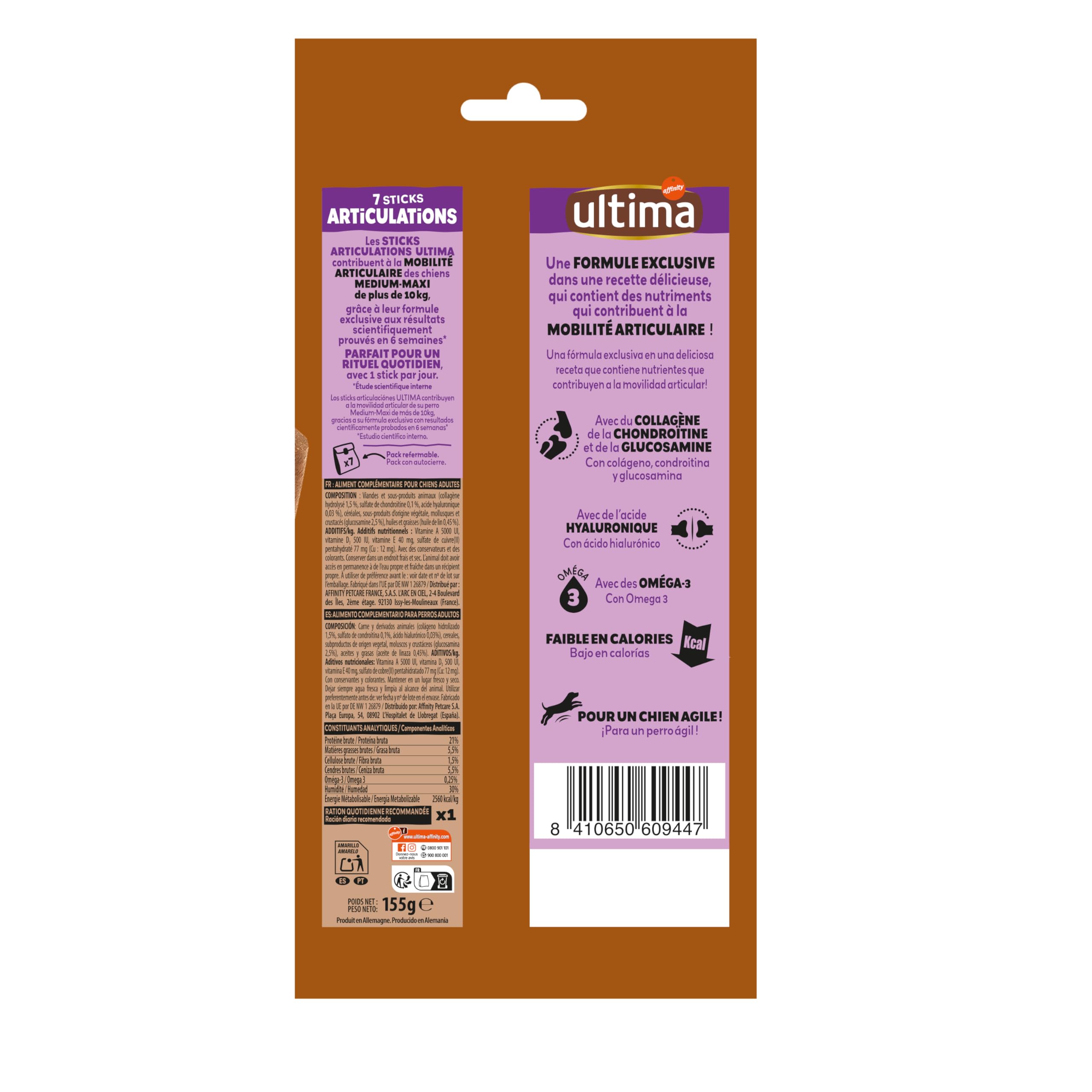 Ultima Dolcetti per cani adulti Medium & Maxi - Articolare: Lotto di 14 x 7-98 Sticks