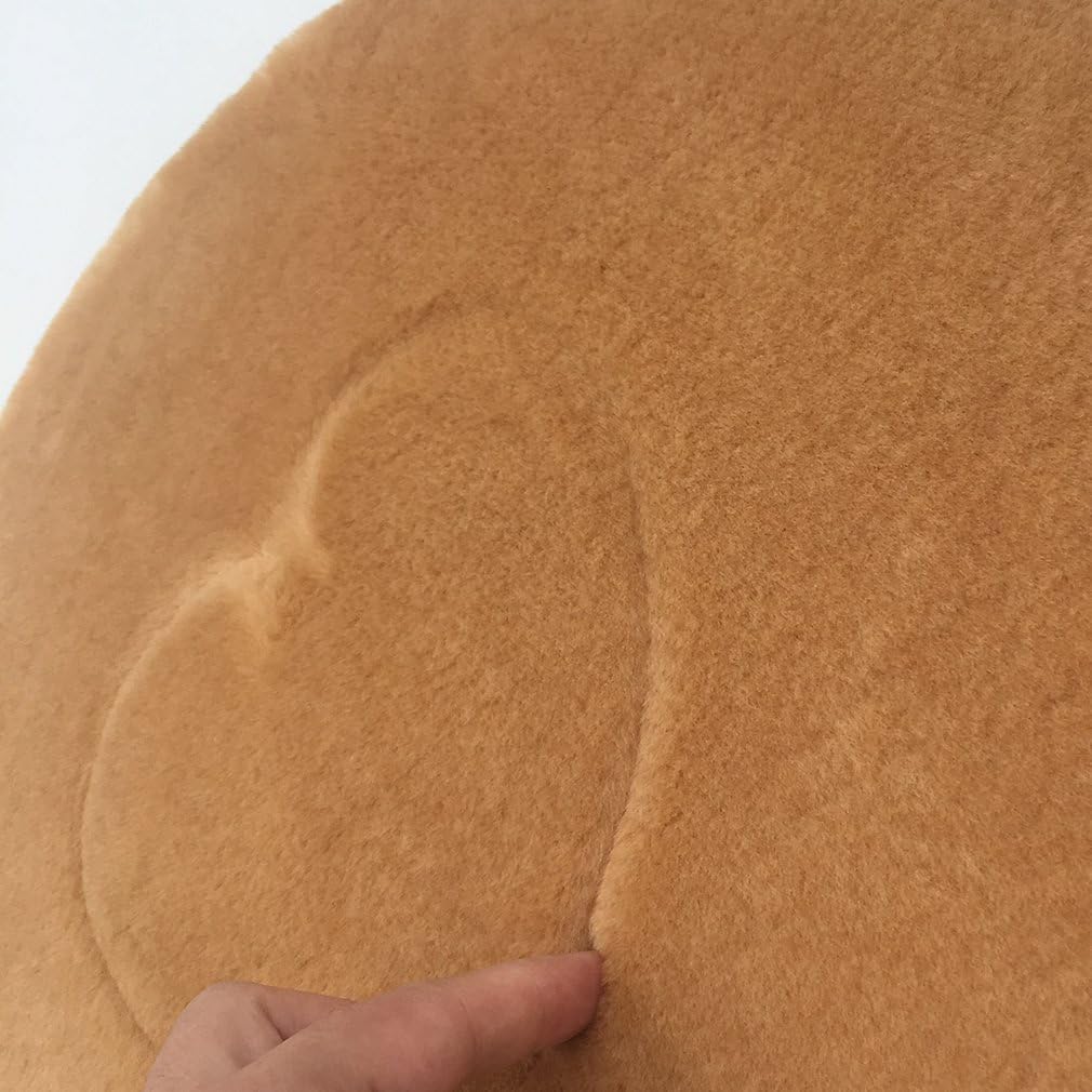 Sigmat Plush Round Bar Stool Pad Soft Chair Cushion with Buckle Coffee 12" Pack of 2Pack of 2