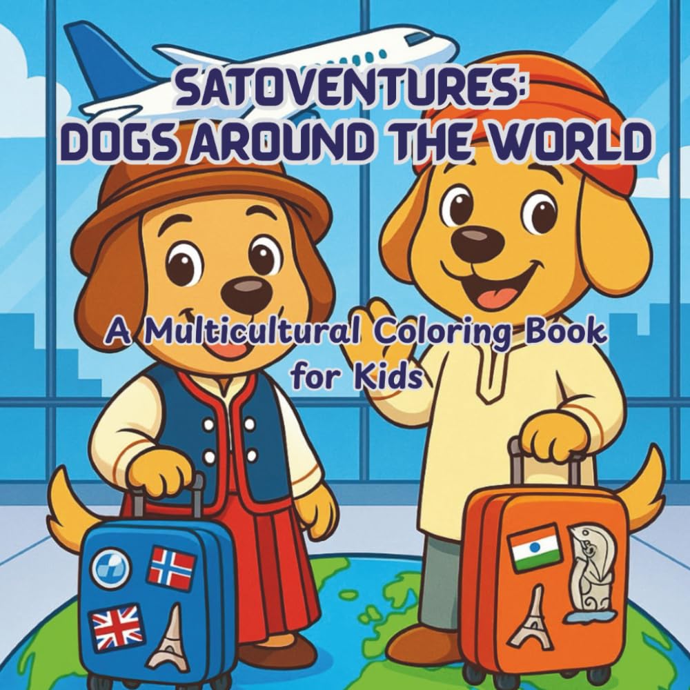 SatoVentures: Dogs Around the World: A Multicultural Coloring Book for Kids