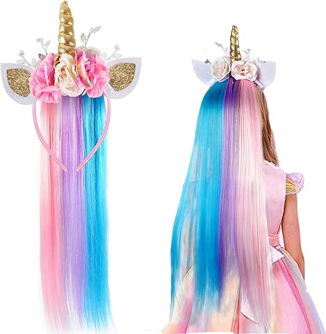 Lorfancy Unicorn Headband Set for Girls