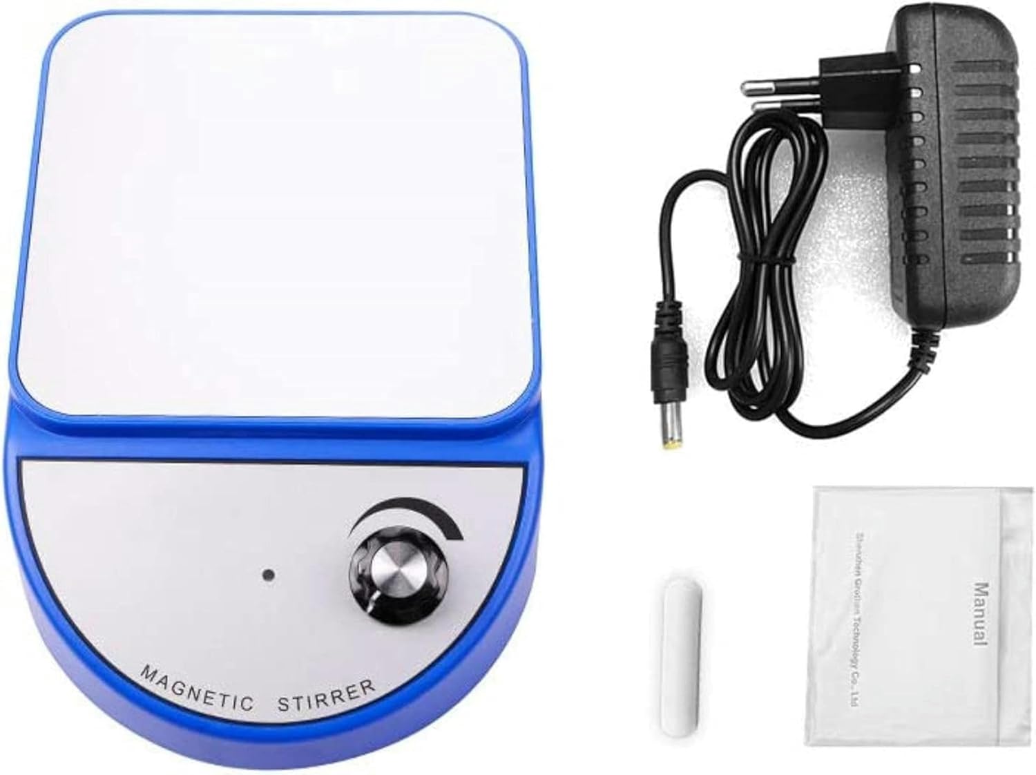 FLTRGO Heating Plate with Magnetic Agitator, Stainless Steel Magnetic Mixer, 3500 Ml DIY Manual Grinder, Continuous Speed Regulation, 100- Suitable for The