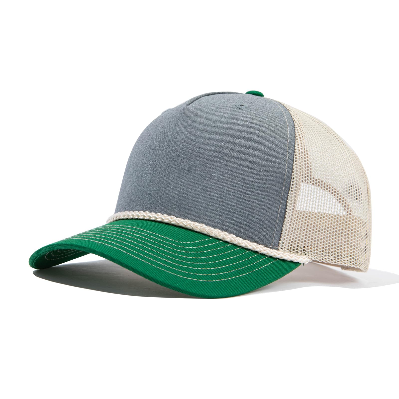 CLAPE Mesh Blank Trucker Hat Baseball Cap Snapback High Crown Baseball Cap Outdoor Cap Structured Golf Dad Cap