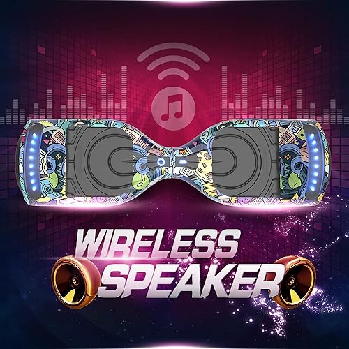 Miniatura 4 de Patineta Hoverboard totalmente nueva, versión-HS2.0, color cromado y cubierta revestida. Scooter de dos ruedas con autoequilibrio, altavoz