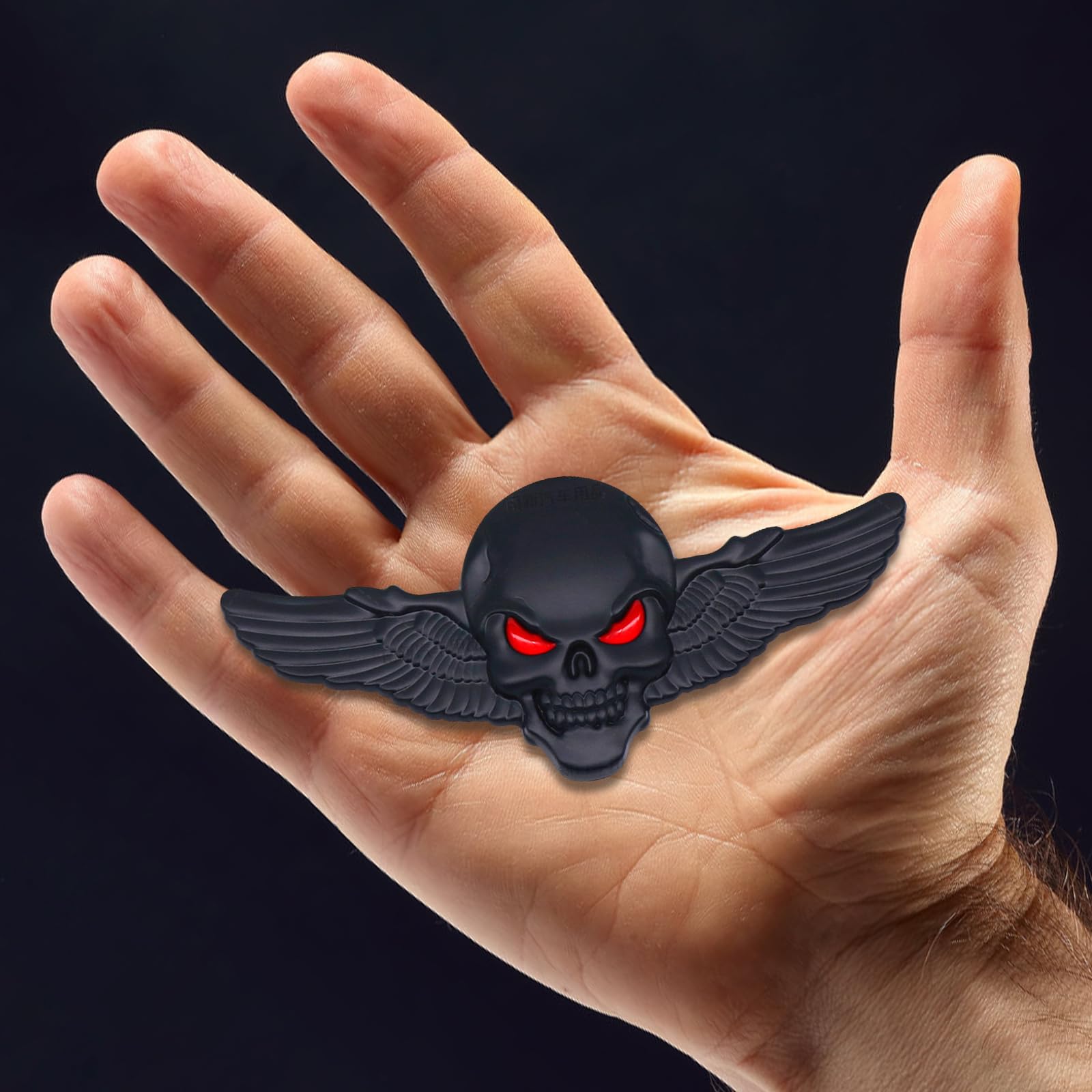 2 sztuki 3D metalowe naklejki z czaszką na samochód, naklejka z czaszką na samochód z trupią czaszką, emblemat z czaszką naklejka na samochód z trupimi czaszkami