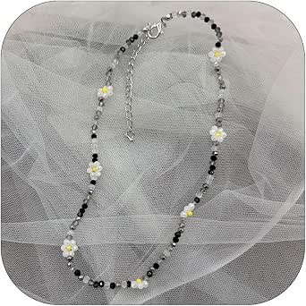 Collier Ras Du Cou Fleuri - Métal - Occasion En Bon état