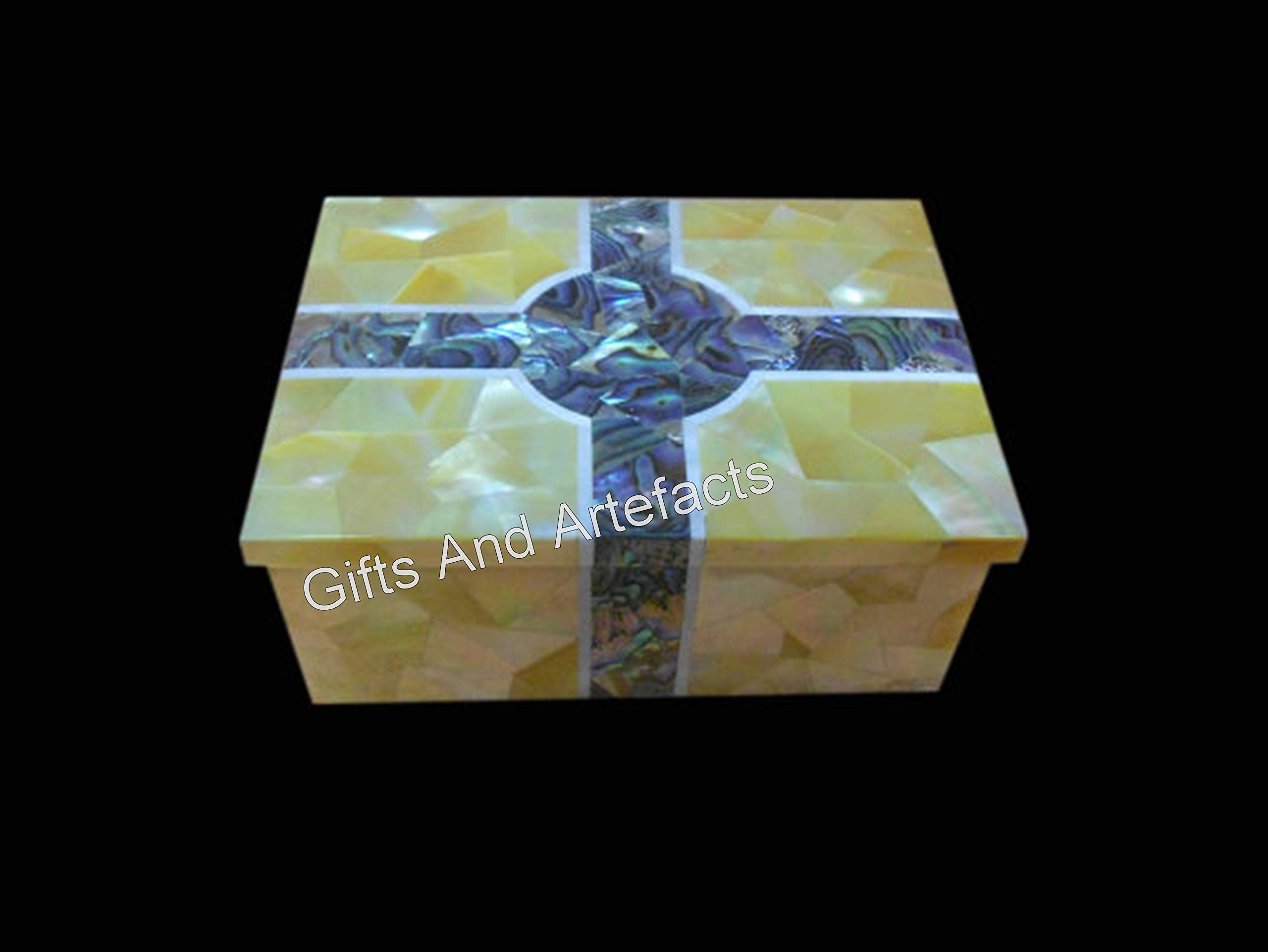 Boîte à bijoux en marbre naturel, sublimez votre coiffeuse avec ce coffret en nacre