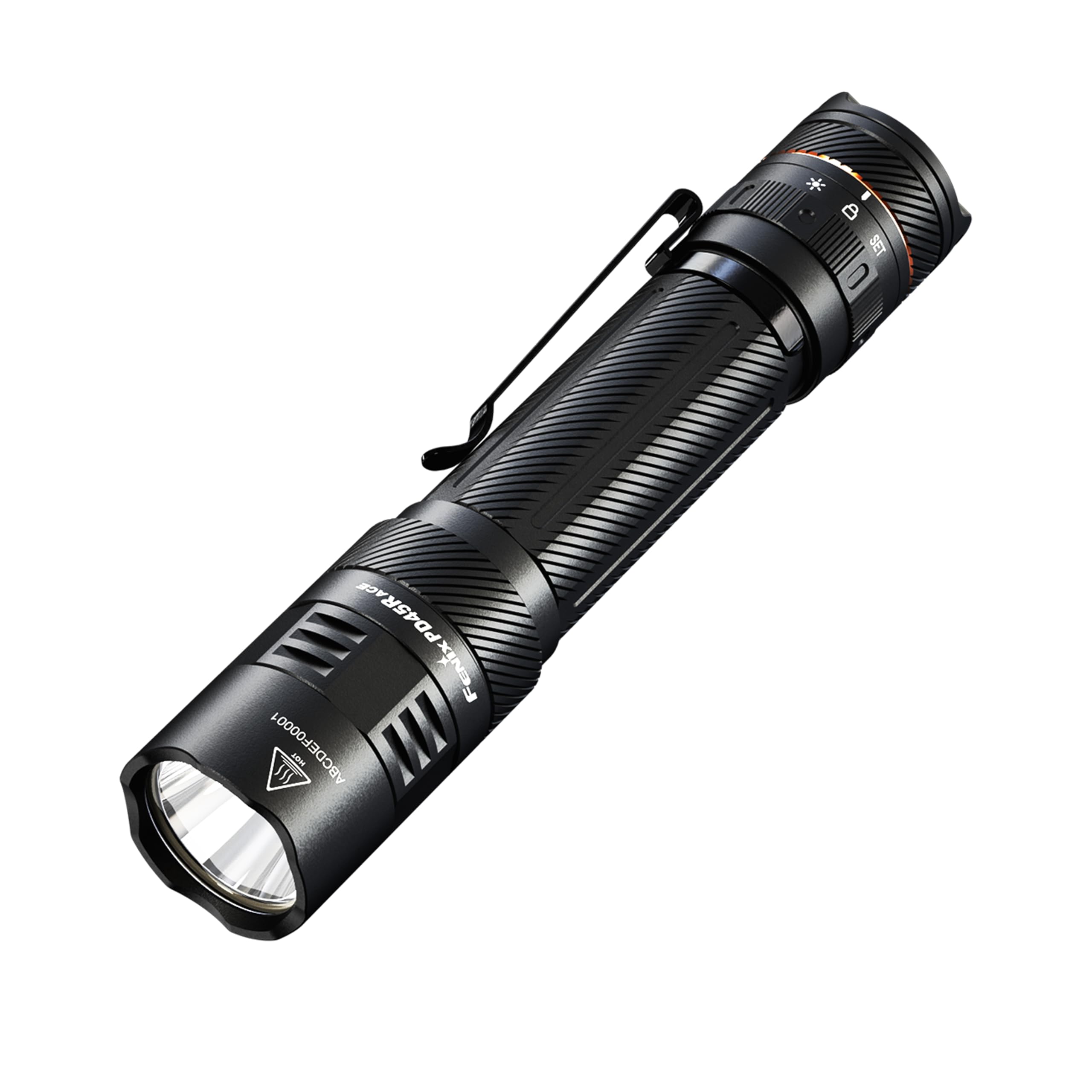 Fenix Black Pd45r Ace Rechargeable Everyday/Security Torch | 3200 Lumens | 410M | 57 Hrs Max | Powerful White Beam | 6 Selectable Lighting Profiles | Large Capacity 6000Mah Battery | Ip68