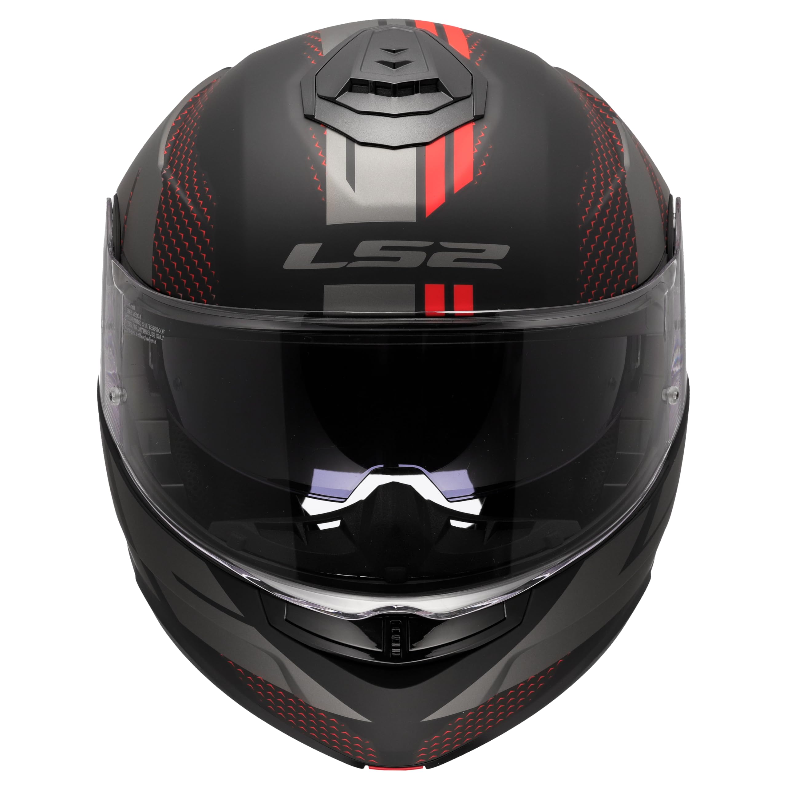 LS2, Casco Moto Modular Strobe II Code Matt Black Grey, XS