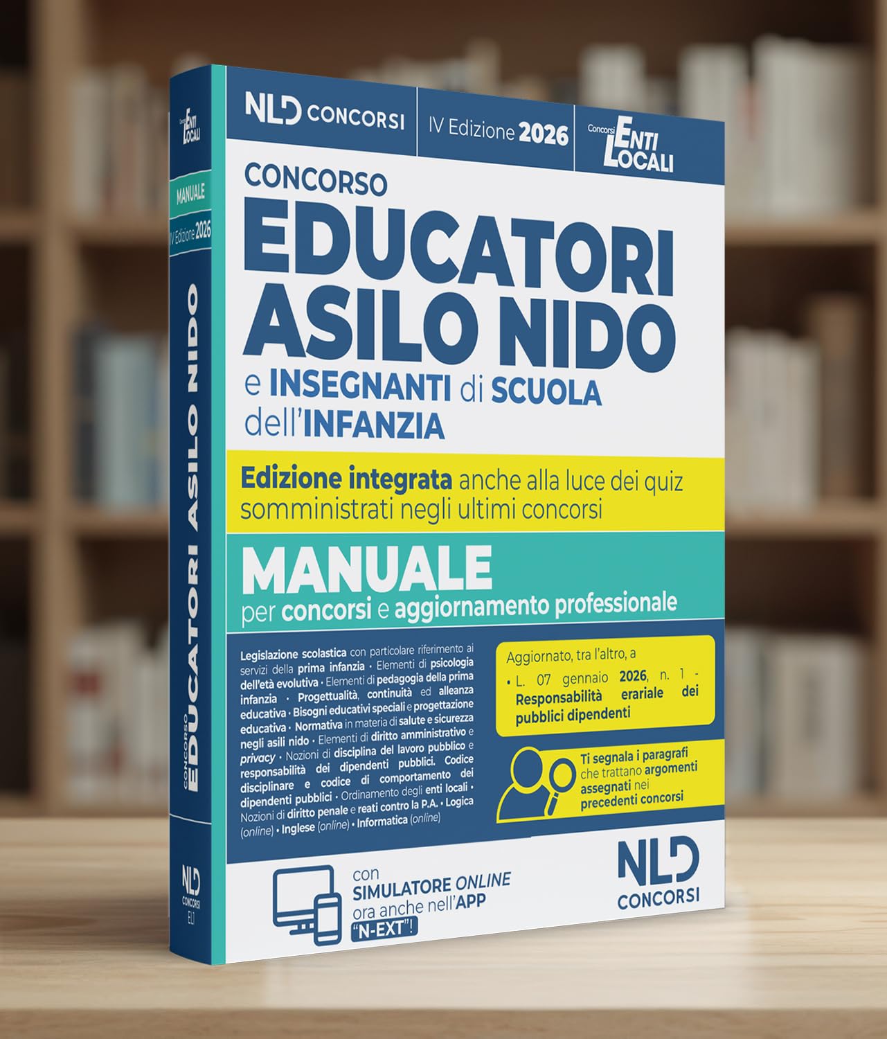 Concorso educatori asilo nido e scuola infanzia. Manuale di teoria e quiz per concorsi 2026 con prove dei precedenti concorsi. Nuova ediz. Con software di simulazione