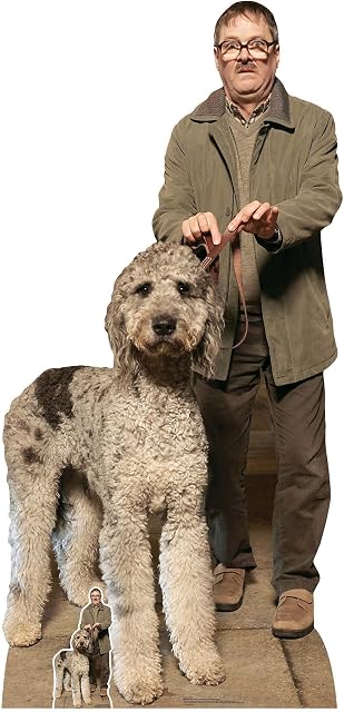 STAR CUTOUTS SC1585 Jim and Milson Dog Friday Night Dinner Mark Heap Lifesize Cardboard Cutout/Standee/Standup, Multicolour