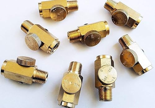 5 pc - Regulador de Aire Compresor de Aire de Latón Herramientas de Flujo de Aire Ajustable 1/4" NPT